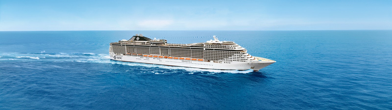 MSC Splendida at sea
